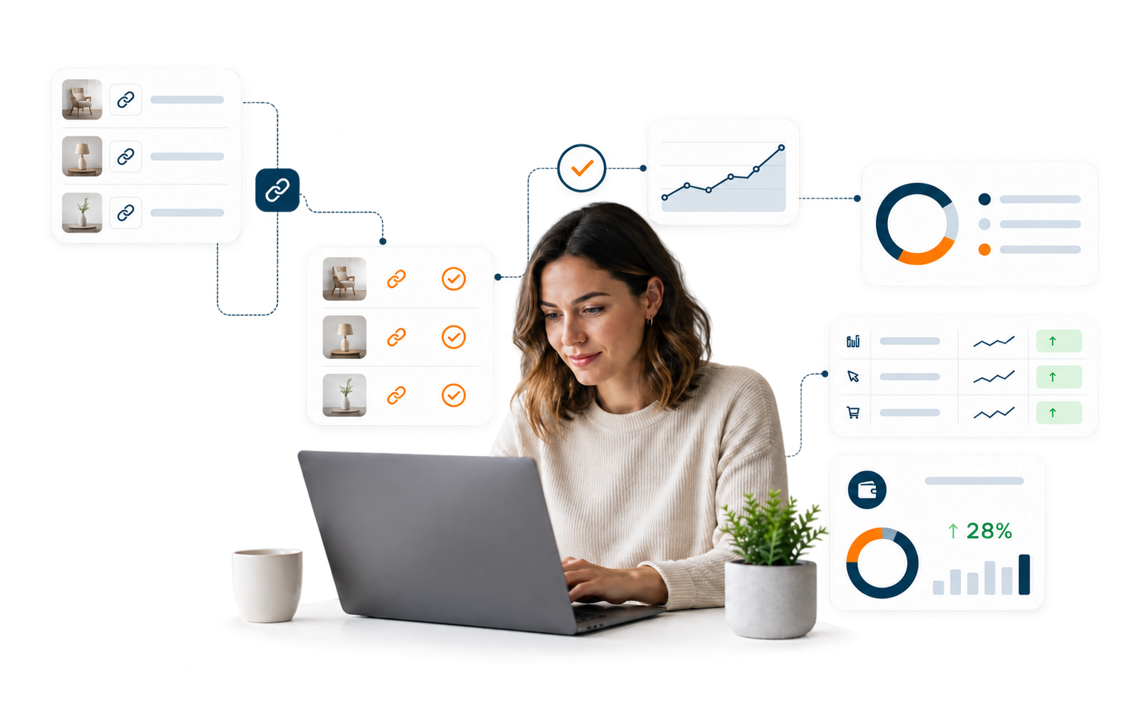 Publisher using Nordpar affiliate link automation and analytics
